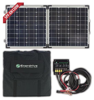 LIGHTNING Premium Fridge / Solar / Power Package - 55L Fridge + 120W Solar Kit + 120AH Power Package (LP-FPCP-P)