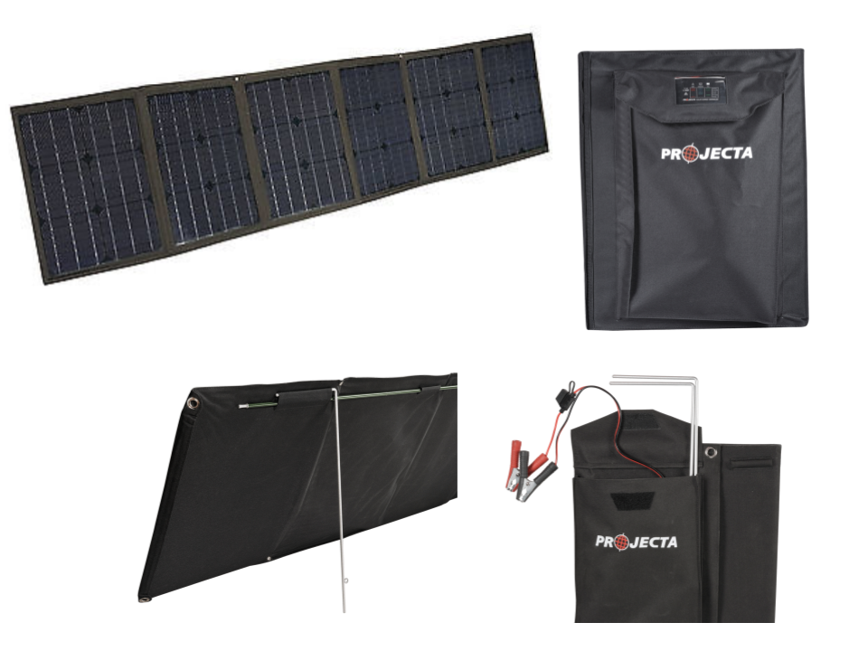 PROJECTA MONOCRYSTALLINE 12V 120W SOFT FOLDING SOLAR PANEL KIT (LP-SPM120K)