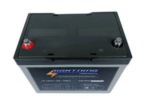 LIGHTNING 12 Volt 75Ah Deep Cycle AGM Auxiliary Battery (LP-12075)
