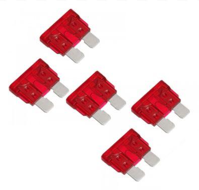 LIGHTNING 10A STANDARD BLADE FUSE - 5 PACK (LP-SBFUSE10A-5PK)