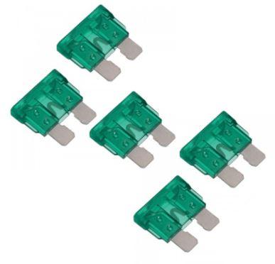 LIGHTNING 30A STANDARD BLADE FUSE - 5 PACK (LP-SBFUSE30A-5PK)