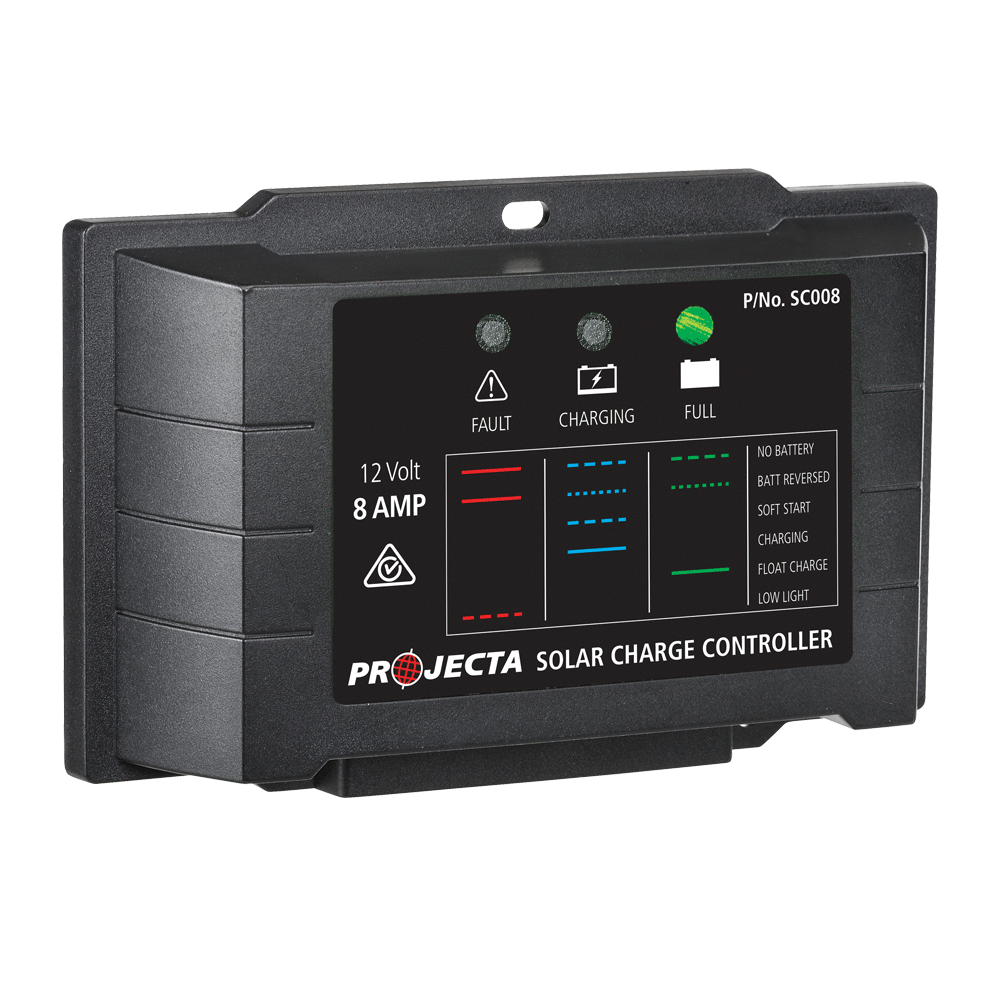 PROJECTA AUTOMATIC 12V 8A 4 STAGE SOLAR CHARGE CONTROLLER (LP-SC008)