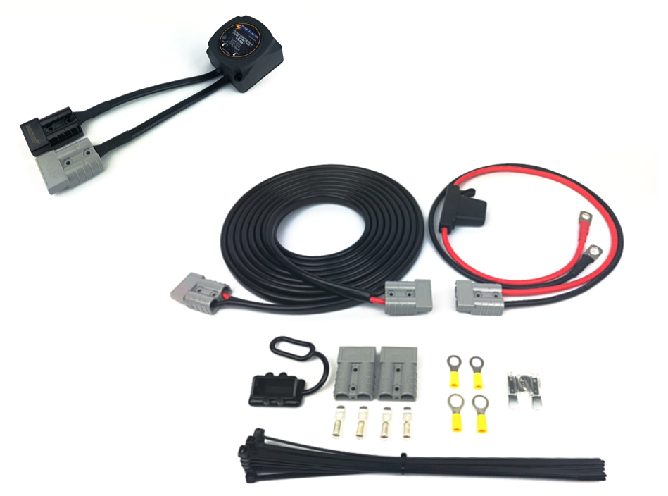 LIGHTNING Quick Connect Dual Battery Wiring Kit + VSR Isolator (LP-DBWK8MMVSR-QC)