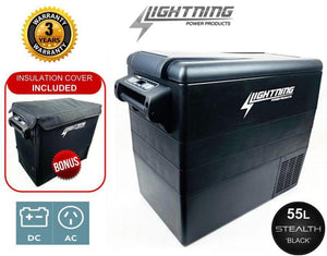 LIGHTNING Premium Fridge & Power Package - 55L Fridge/Freezer + 120AH Power Package (LP-PFP-P)