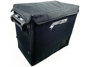 LIGHTNING Premium Fridge & Battery Package - 55L Fridge/Freezer + 120AH AGM Battery & Power Box Package (LP-PFB-P)