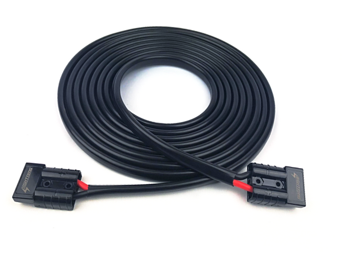 LIGHTNING 5 Metre Solar Extension Lead With Black Anderson Style Connectors - 8 B&S Cable (LP-A2ASEL8MM-5M)