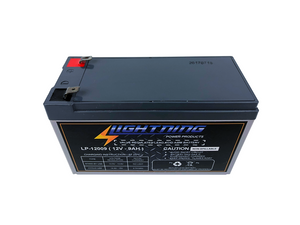 LIGHTNING 12 Volt 9Ah Deep Cycle AGM Auxiliary Battery (LP-12009)