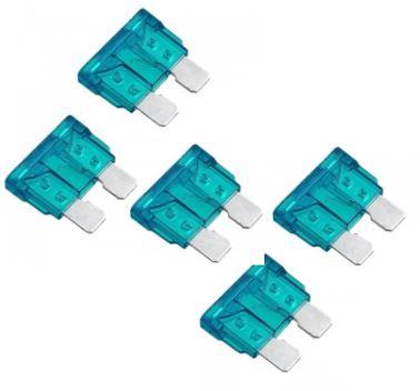 LIGHTNING 15A STANDARD BLADE FUSE - 5 PACK (LP-SBFUSE15A-5PK)