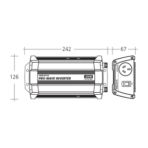 PROJECTA 12V 350W PRO-WAVE PURE SINE WAVE INVERTER (LP-PW350)