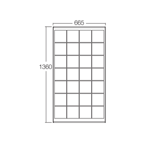 PROJECTA POLYCRYSTALLINE 12V 135W FIXED SOLAR PANEL (LP-SPP135)